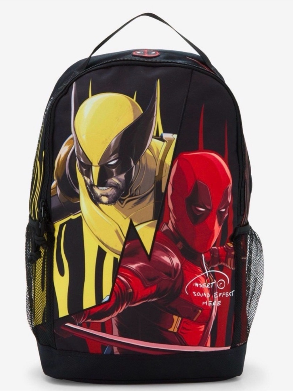 Marvel Wolverine & Deadpool Graphic Superhero Backpack - New